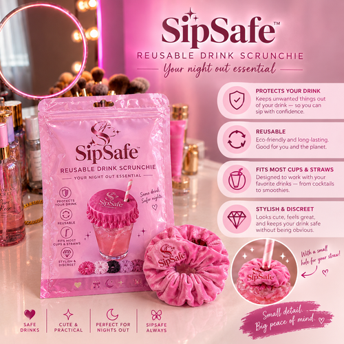 SipSafe™ Drink Scrunchies